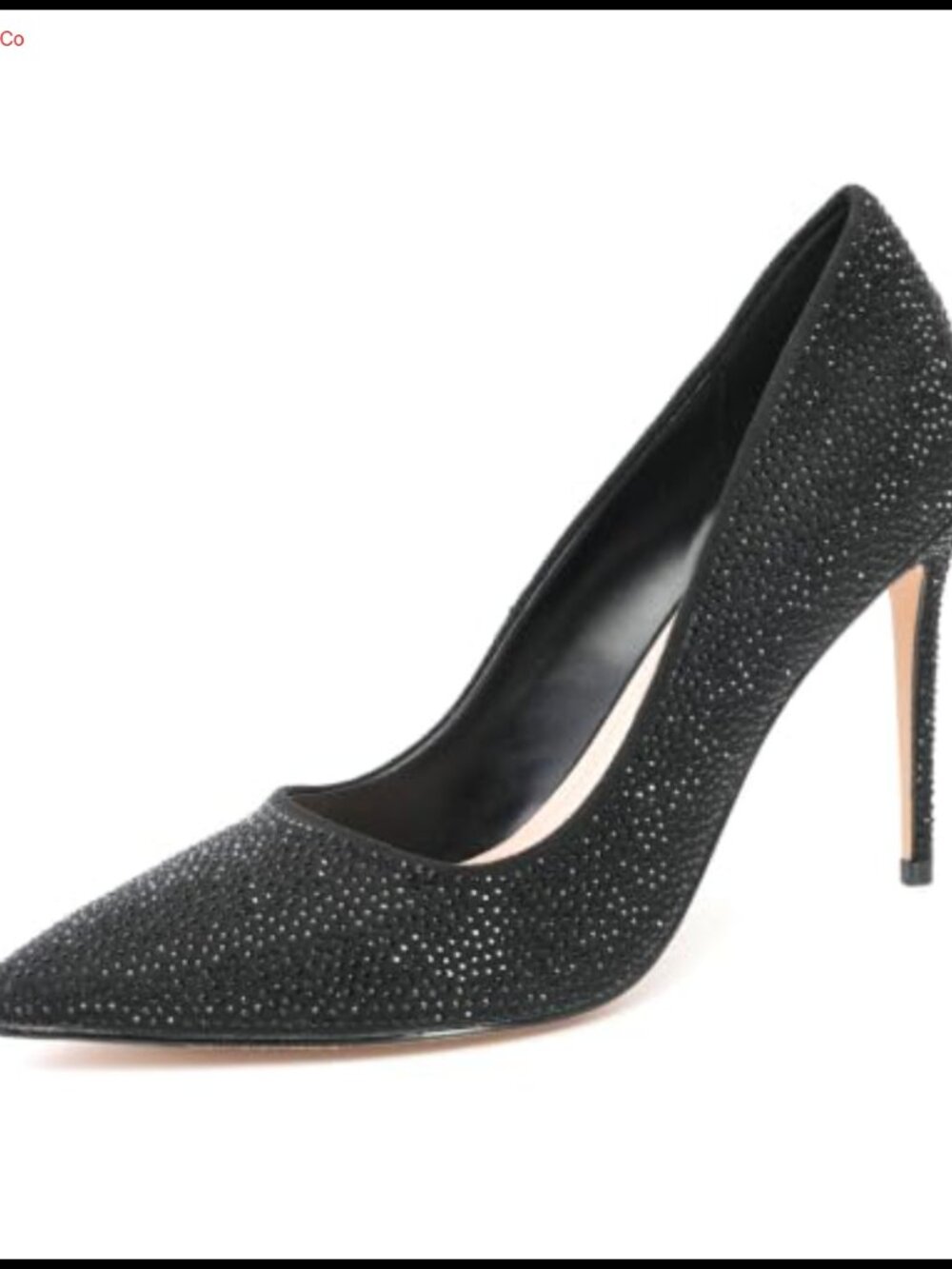 Rhinestone Pointed Toe Stiletto Heel Pumps Faux Suede Formal Evening Shoes